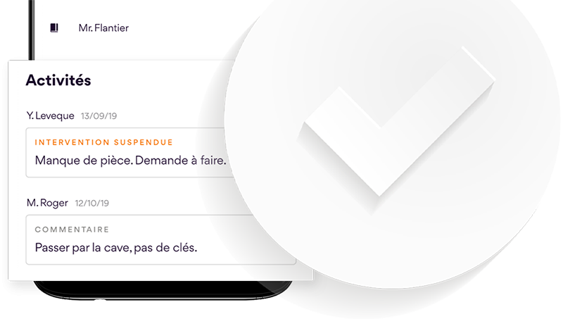 Application gmao activites interventions