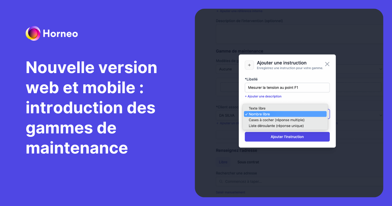 Nouvelle version : introduction des gammes de maintenance