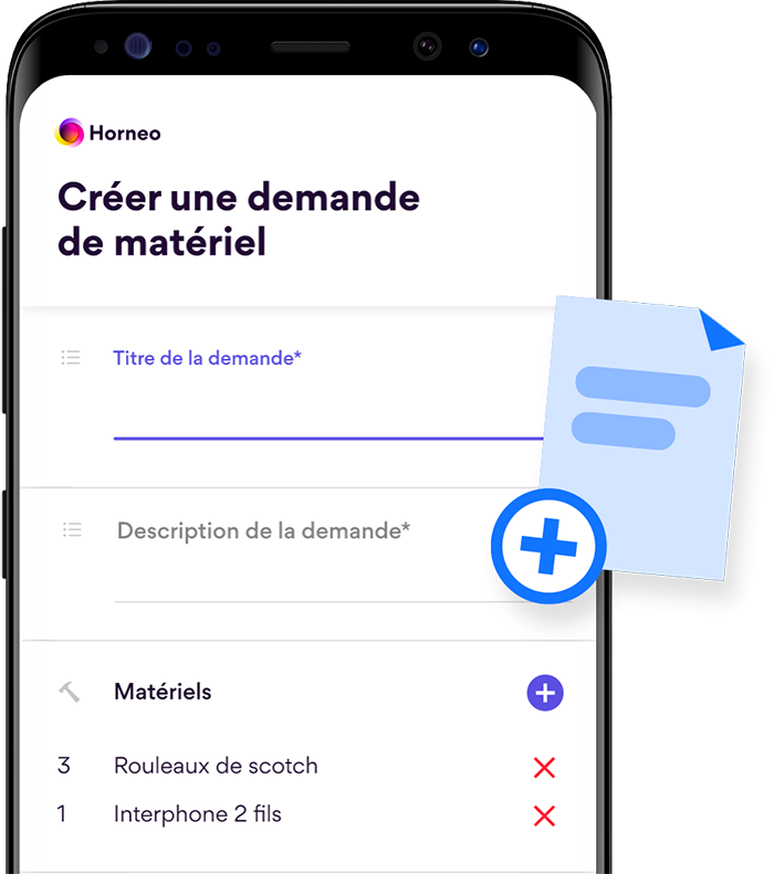 Demandes application gmao horneo