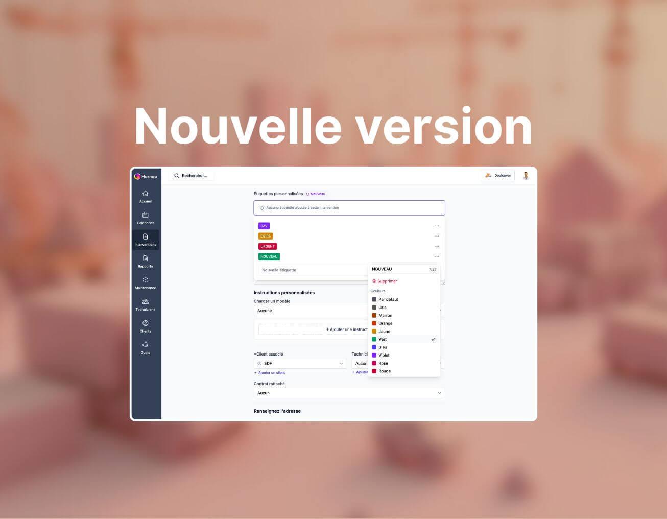 Interventions sur mesure : filtres, rapports, suivi