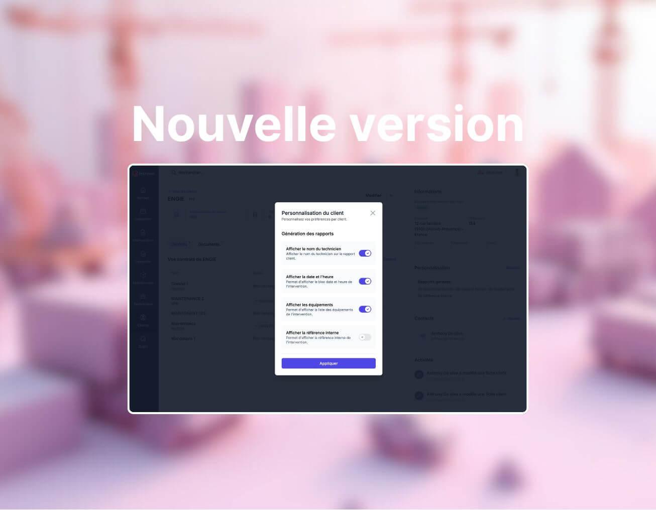 Nouvelles améliorations de l'application Horneo